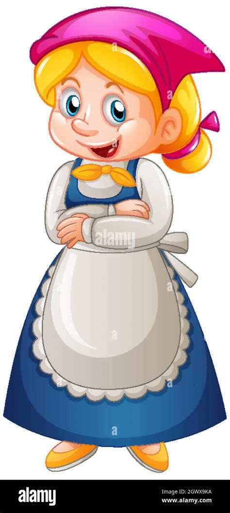 Cartoon maid Cut Out Stock Images & Pictures - Alamy