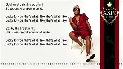 Bruno Mars 'That's what I like' (Lyrics) - YouTube