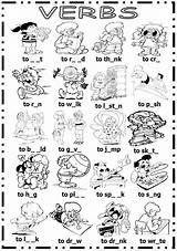 Action Verbs Worksheets Sketch Coloring Page sketch template