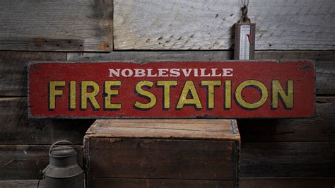 Fire Station Sign Fire Station Decor Custom Fireman Gift | Etsy