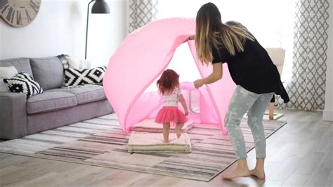 Build a Fort Kids Indoor Fort Blow up Fort Indoor Tents - YouTube