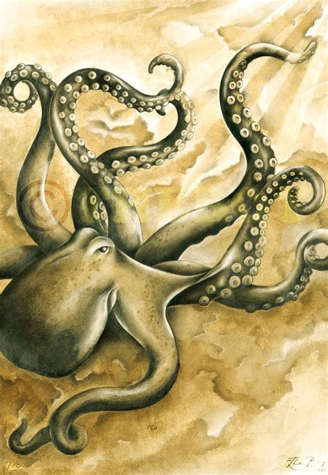 Awesome picture | Octopus drawing, Drawings, Animal drawings