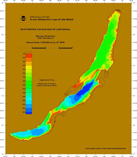 Pools and riffles: Map Monday 19: Bathymetry of Lake Baikal