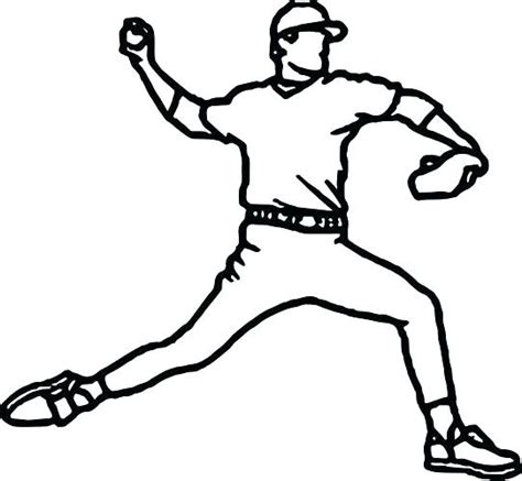 Baseball Pitcher Drawing | Free download on ClipArtMag