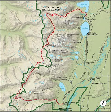 Best Grand Teton National Park Hike, Trail Map -- National Geographic | Grand tetons, Grand ...