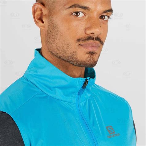 Salomon Waterproof Jackets Clearance - Blue Mens BONATTI AERO HYBRID