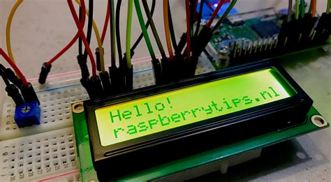 Raspberry Pi: 16×2 LCD display aansluiten via GPIO's • raspberrytips.nl