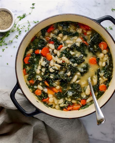 Tuscan White Bean & Kale Soup Recipe | The Feedfeed