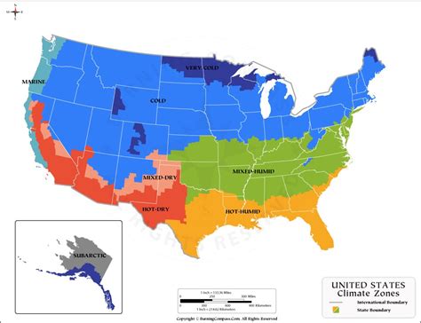 US Climate Map, US Climate Zone Map, United States Climate Map