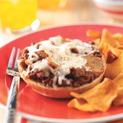 Open-Faced Pizza Burgers Recipe | Pizza burgers, Recipes, Beef recipes