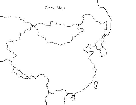 Map Of China Coloring Page - Coloring Home