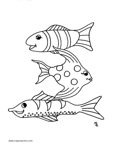 School Of Fish Coloring Pages at GetDrawings | Free download