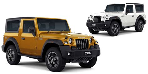 2023 Mahindra Thar 4WD Gains Two New Colours In India