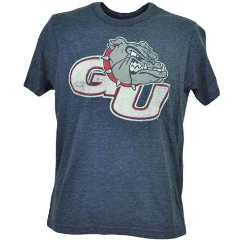 Tee Shirt University - NCAA Gonzaga Bulldogs Distressed Logo Tshirt Tee ...