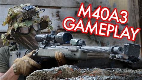 SSG24 - M40A3 Airsoft Sniper Gameplay - YouTube