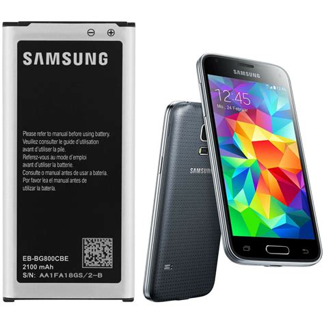 BATTERY FOR SAMSUNG GALAXY S5 MINI SM-G800F EB-BG800BBE 2100 mAh 100% ...