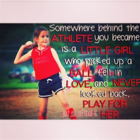 This is so true. Play for her. ;) | Softball quotes, Sports quotes ...