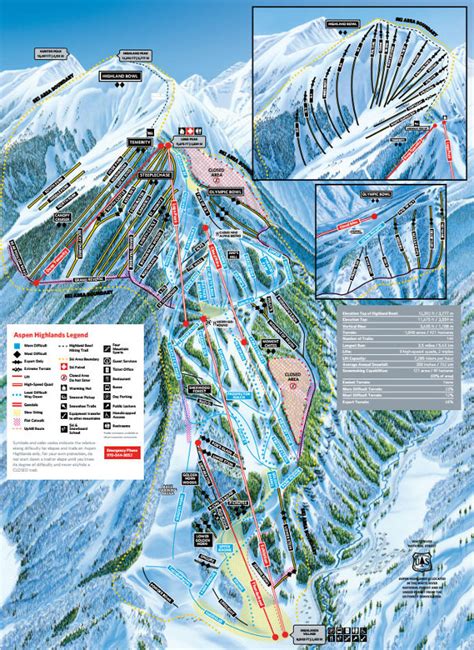 Aspen Highlands ski Map