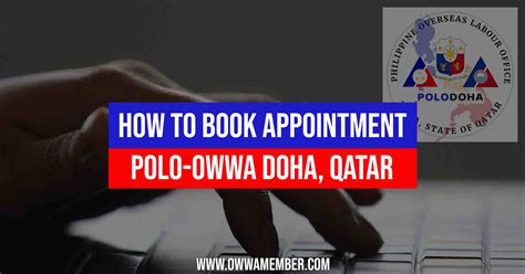 How to Book OWWA Appointment in Doha, Qatar - OWWA Member