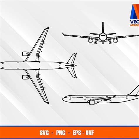 Airbus A330 Blueprint - Etsy