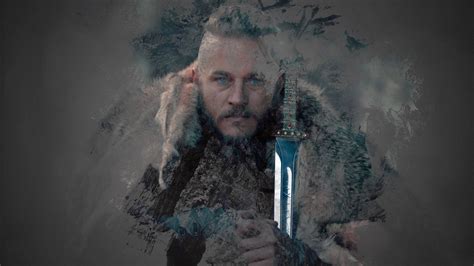 Download Ragnar Lothbrok 4K Vikings Brown Aesthetic Wallpaper ...