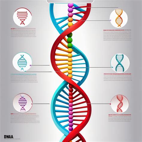 DNA Spiral Illustrated as Infographic | Stable Diffusion Online