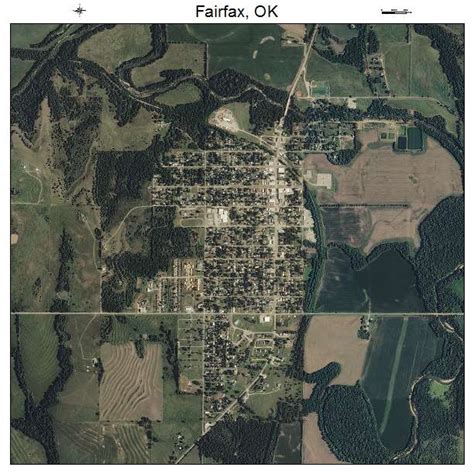 Aerial Photography Map of Fairfax, OK Oklahoma