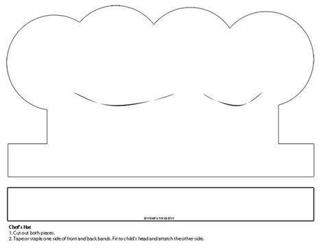 DIGITALE DOWNLOAD-koksmuts afdrukbaar. Witte papieren bakkerspet. Dramatisch ...