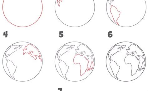 How To Draw The Earth Really Easy Drawing Tutorial Drawing Tutorial ...