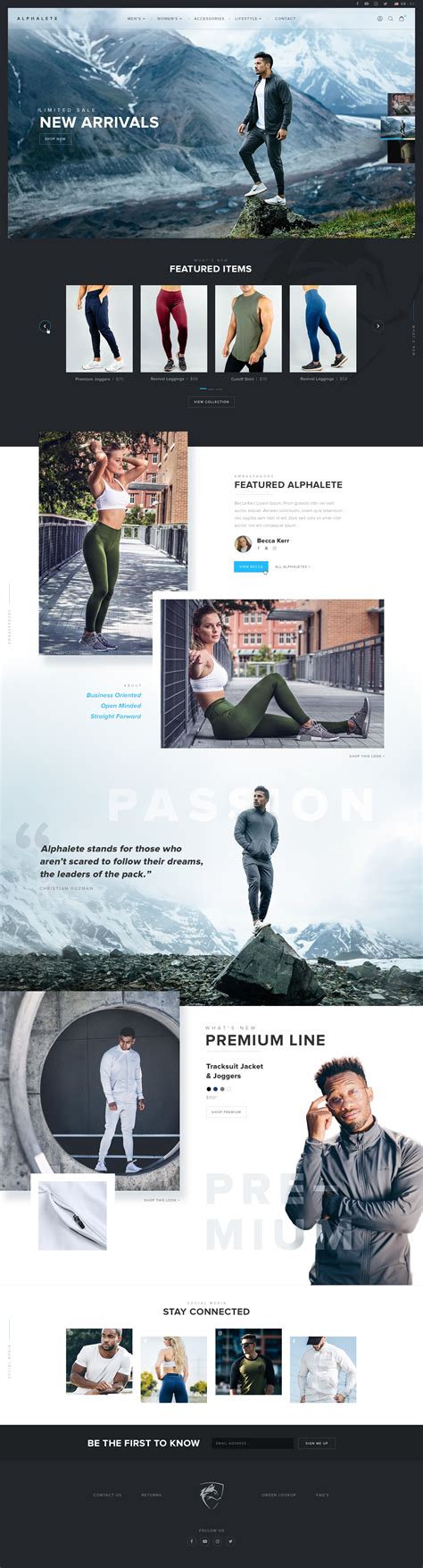 Alphalete Website | Christian Guzman by Mike Delsing on Dribbble