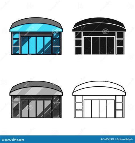 Vector Design of Emporium and Shop Symbol. Collection of Emporium and ...