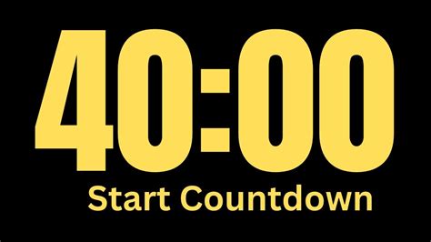 40 Minute Timer │ Countdown Timer 40 Minutes │ Silent Timer - YouTube