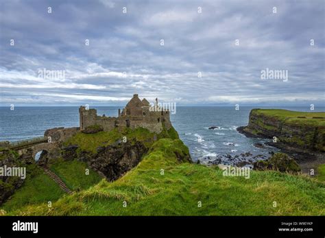 Dunluce Castle at the wonderful Antrim Coast, Co Antrim, Northern Ireland Stock Photo - Alamy