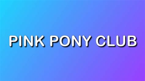 Chappell Roan - Pink Pony Club (Lyrics) - YouTube Music