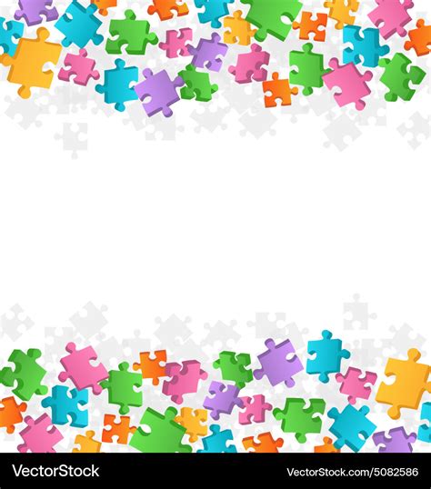 Bright jigsaw puzzle background Royalty Free Vector Image