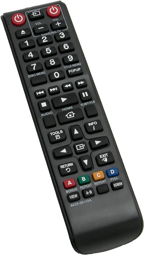 New AK59-00149A Replacement Remote Control fit for Samsung BLU RAY DISC Player BD-ES5000 BD ...