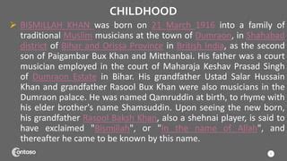 Ustad bismillah khan | PPT