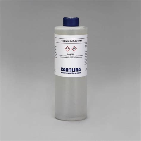 Sodium Sulfide Solution, 0.1 M, Aqueous, Laboratory Grade, 500 mL | Carolina.com