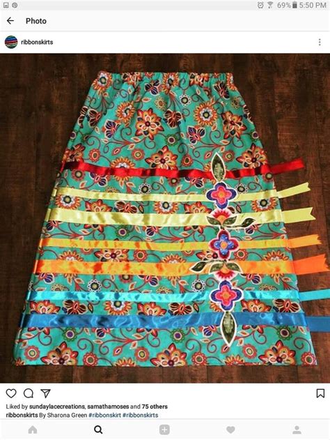 Pin by She See The World In A Didfere on ribbon skirt | Native american ribbon work, Ribbon ...