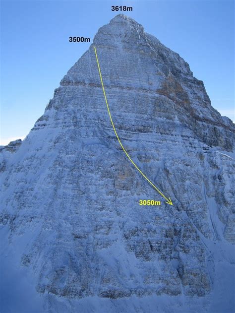 AAC Publications - Fatal Fall on Mt. Assiniboine – Loose Rock, Climbing Unroped