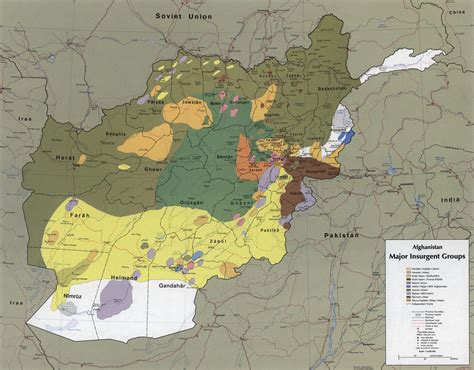 Soviet Afghanistan War Map