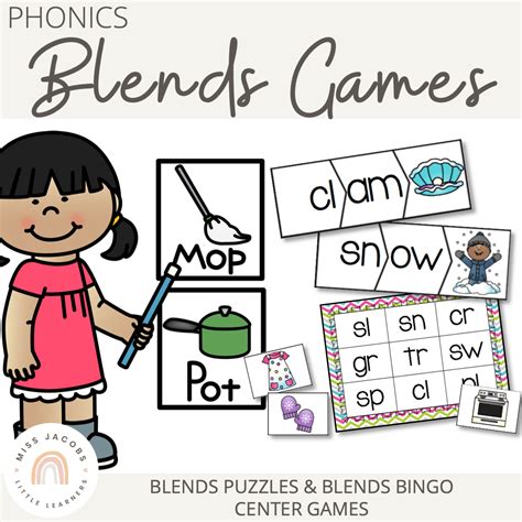 Phonics: Blends Games - Miss Jacobs Little Learners