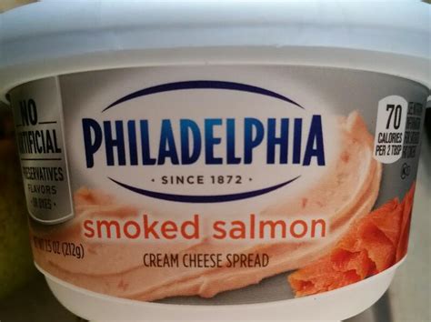 Philadelphia Smoked Salmon Cream Cheese Spread Nutrition Facts - Eat ...