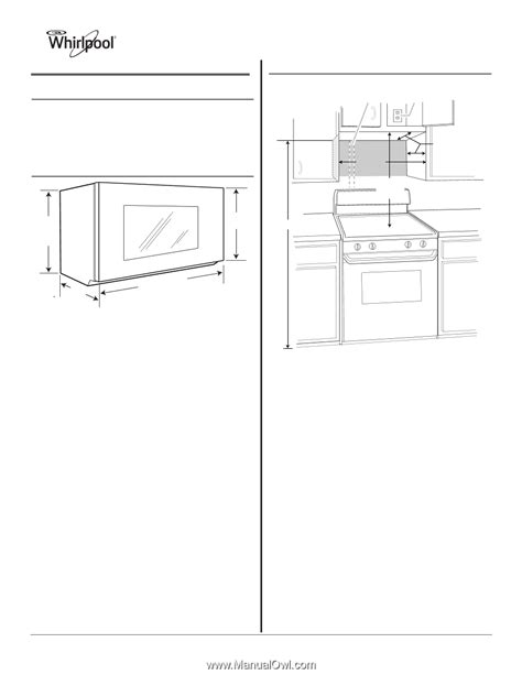 Whirlpool WMH31017FS | Dimension Guide