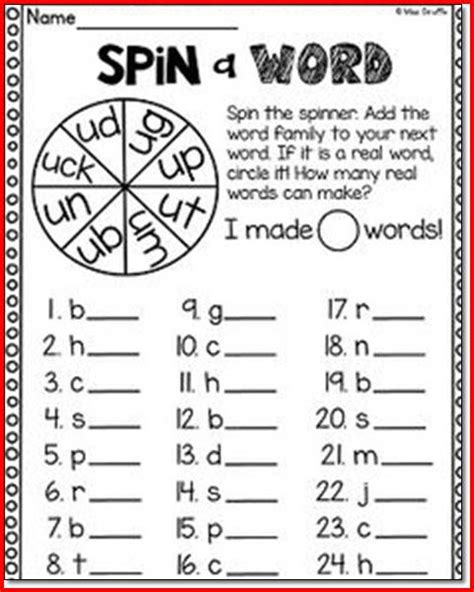 Second Grade Phonics Worksheets Free