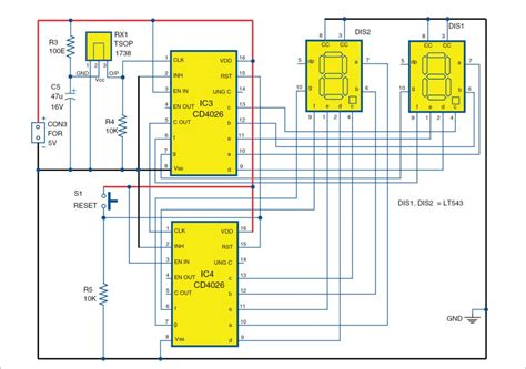 Simple Counter Circuit Diagram - General Wiring Diagram