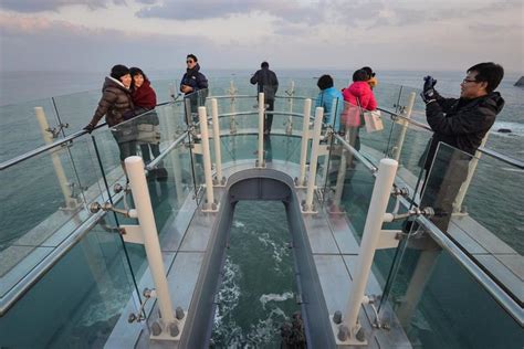 Busan’s newest tourist attraction: The Sky Walk | Sky walk, South korea travel, Tourist attraction