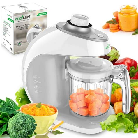 NutriChef PKBFB18 - Baby Food Maker - Electric Baby Food Processor ...