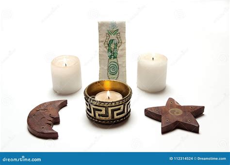 Wiccan Altar Pagan Ritual Spell. Love Spell, Magic Magical Witch Altar ...