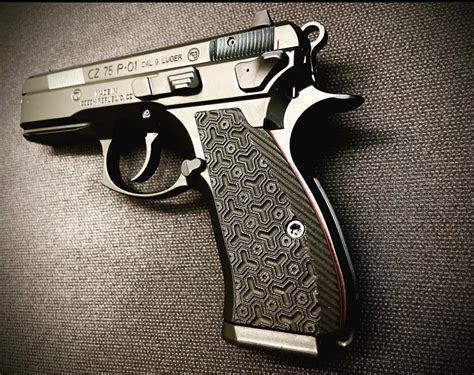 My EDC CZ 75 P-01 with LOK Grips : r/CZFirearms